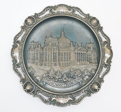 Iron Plate Berlin Reichstag. Cast iron plate Reichstag Building Berlin, hallmark "N. 81 A.Z. 