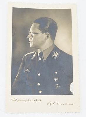 Autograph Philipp Bouhler. Philipp Bouhler, Reichsleiter of the NSDAP, Head of the F&uuml;hrer's 