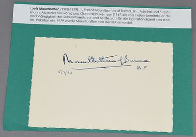 Louis Mountbatten (1900 -1979). 1st Earl of Mountbatten of Burma, British Admiral and Viceroy 