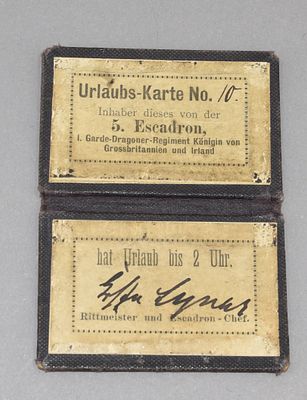 Autograph Earl Rochus von Lynar. Rochus Count von Lynar, (Berlin 18.1.1857-5.3.1928 L&uuml;bbenau) 