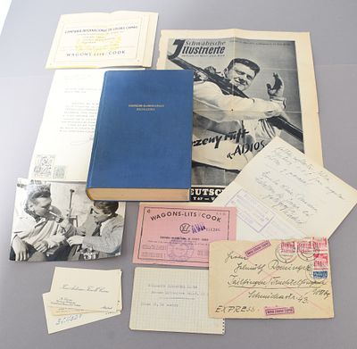 Original signature Otto Sarkozeny, officer Waffen SS. Skorzeny, Otto, (1908-1975), Austrian 