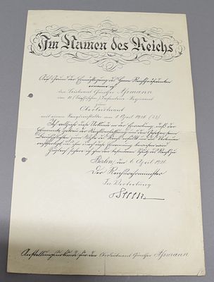 Autograph General Hans von Seeckt 1926. Colonel General Hans von Seeckt, (1866-1936), ink 