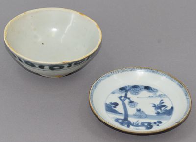 Antique Chinese Porcelain. Antique Chinese porcelain bowl and plate, from the shipwrecks Ca Mau 