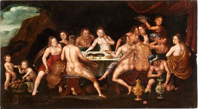 Artista fiammingo, prima met&agrave; XVII secolo - Oil on panel cm. 44x79,5 
Provenance: 
Private 