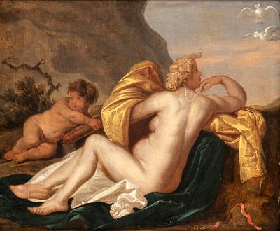 Jacob Gerritsz Cuyp (Dordrecht, 1594 - 1652) Attributed to - Oil on panel cm. 25,5x31. Framed The 