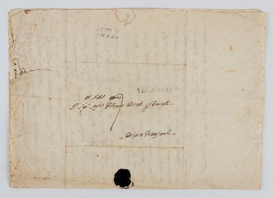 LEOPARDI Monaldo. Lettera autografa, 1837. Lettera autografa di quattro fogli, indirizzata al 
