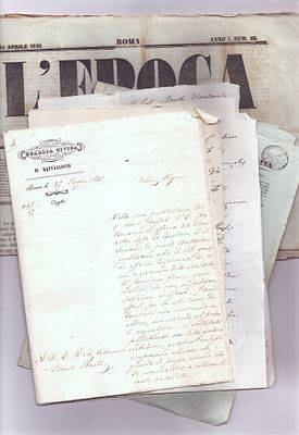 [Risorgimento – 1848] Interessante documentazione. Composta da due numeri del giornale L’Epoca 