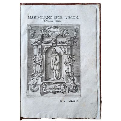 SCIPIONE BARBU&Ograve; SONCINO, GIROLAMO PORRO. Sommario delle vite de’ duchi di Milano 