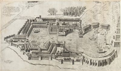 Giulio de Musi - Bulino, 400 &times; 690 mm (lastra), 495 &times; 760 mm (foglio). Foglio dello Speculum 