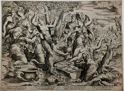 Enea Vico (1523 - 1567) - Bulino, 316 &times; 433 mm. I stato su 2, prima dell’indirizzo di Lafreri. 