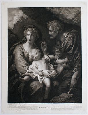 Charles Wilkin (1750 - 1814) - Acquaforte e maniera punteggiata, 515 x 400 mm. Bellissima 