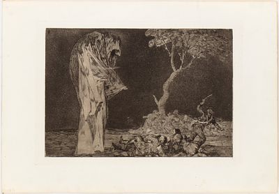 Francisco Goya (1746 - 1828) - Tavola n. 2 dalla serie Proverbios. Acquaforte e acquatinta, 327 x 