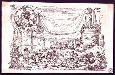 Franz Johann Heinrich Nadorp (1794 - 1876) - Litografia, 245 x 385 mm. Bella impressione su carta 