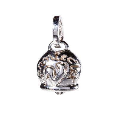 CHANTECLER - 18k white gold, featuring a stylised bell shape set with round brilliant-cut diamonds 