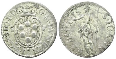 FIRENZE. Granducato di Toscana. Gian Gastone de' Medici (1723-1737). Crazia; Mi (1,05 g; 17 mm). 