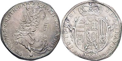FIRENZE. Granducato di Toscana. Francesco II di Lorena (1737-1765). Mezzo francescone da 5 