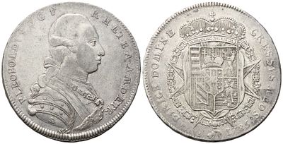 FIRENZE. Granducato di Toscana. Pietro Leopoldo I d'Asburgo Lorena (1765-1790). Francescone da 