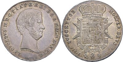 FIRENZE. Granducato di Toscana. Leopoldo II di Lorena (1824-1859). Francescone da 10 Paoli 