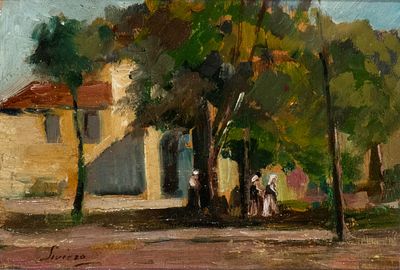 CARLO SIVIERO (Napoli 1882 - Capri 1953), Villa Literno - CARLO SIVIERO (Napoli 1882 - Capri 1953) 