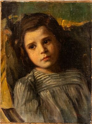 LIONELLO ARDUINO BALESTRIERI (Cetona 1872 - 1958), Portrait of the daughter - LIONELLO ARDUINO 