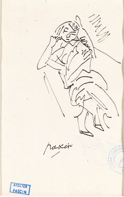 JULES PASCIN (Vidin 1885 - Parigi 1930), Cr&eacute;ole, 1917 - JULES PASCIN (Vidin 1885 - Parigi 1930) 