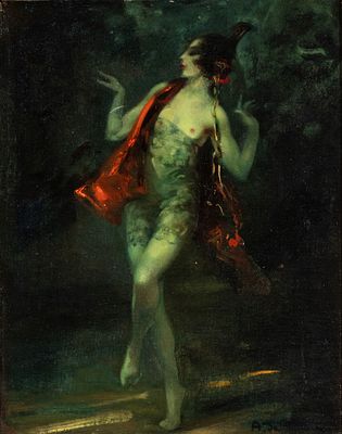 ARNULF DE BOUCH&Eacute; (Monaco 1872 - Langkampfen 1945), Spanish lady, 1913 - ARNULF DE BOUCH&Eacute; (Monaco 