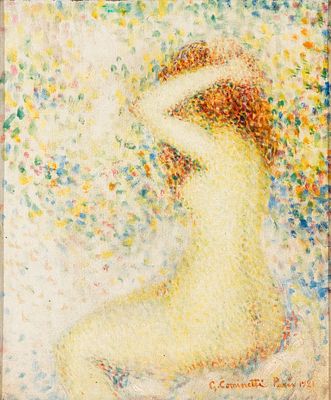 GIUSEPPE COMINETTI (Salasco 1882 - Roma 1930), Female nude, 1921 - GIUSEPPE COMINETTI (Salasco 