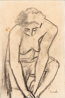 CONSTANT PERMEKE (Anversa 1886 - Ostenda 1952), Female nude - CONSTANT PERMEKE (Anversa 1886 - 