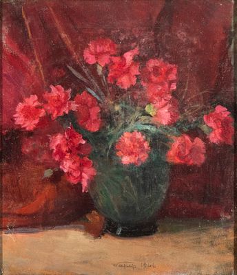 WILLIAM APAP (La Valletta 1918 - Roma 1970), Vase of flowers, 1946 - WILLIAM APAP (La Valletta 