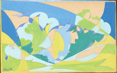 GIACOMO BALLA (Torino 1871 - Roma 1958), Forze di primavera, 1918 ca. - GIACOMO BALLA (Torino 1871 