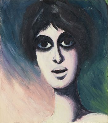 POMPEO BORRA (Milano 1898 - 1973), Female portrait - POMPEO BORRA (Milano 1898 - 1973) Female 