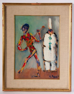 GIUSEPPE SUCCI (Bagnocavallo, 1914) - Olio su tavola 42 x 30,5 cm in cornice, firmato. Stato di 