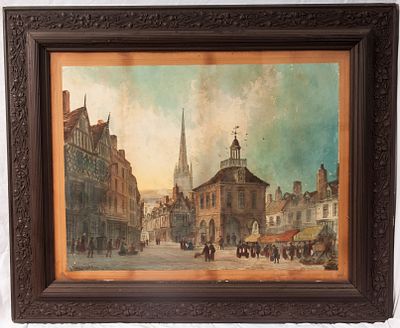 PAUL BRADDON (1864 - 1938) - Acquarello policromo su carta 65 x 86 cm in cornice, firmato. 
Stato 