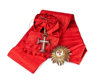 Portogallo, Prima Repubblica, Ordine del Cristo pendente e placca di Gran Croce, primo quarto 