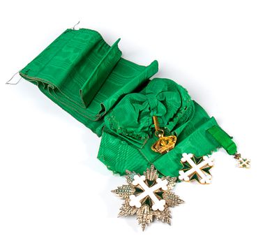 Italia, Regno, Ordine dei SS Maurizio e Lazzaro fascia pendente e placca di Gran Croce, primo 