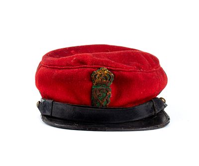 Italia, Regno, berretto da garibaldino, terzo quarto XIX sec. Bellissimo berretto in panno di 