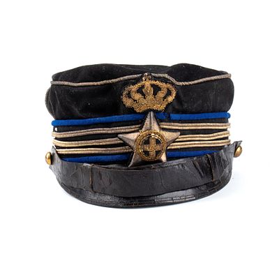 Italia, Regno, periodo Umbertino, berretto m 1880 da Capitano contabile, ultimo quarto XIX sec. 