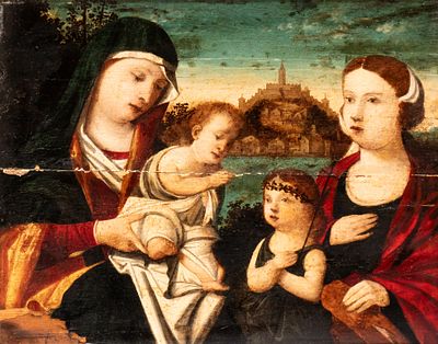 Francesco Rizzo di Bernardino da Santacroce (San Pellegrino Terme - Venezia) Circle of - Madonna 