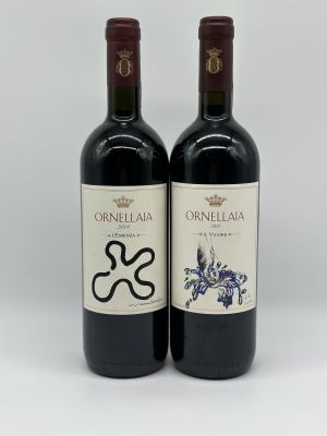 Tenuta dell'Ornellaia Bolgheri Superiore, Ornellaia Tuscany, Ornellaia DOC, artist labels - 2 