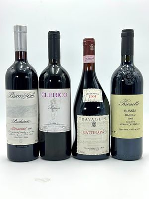 Ceretto, Barbaresco Bernardot Bricco Asili - Clerico, Barolo Pajana - Travaglini, Gattinara - 