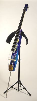 Electrified Double Bass. ALTER – EGO brand, mod. Figaro, hand decorated by Yago Salina. To be 
