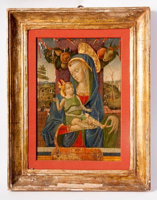 CARLO CRIVELLI (Venezia, 1435 - Ascoli Piceno, 1495) in the way of - oil on panel 45 x 30 cm 
in 