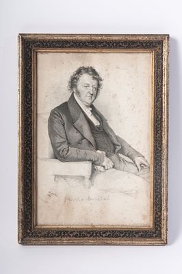 Bust of a Gentleman, late 19th century. multiple on paper 30 x 20 cm 
with inscription and 