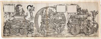 Hans Burgkmair il Vecchio (1473 - 1531) - Woodcut, approx. 390 x 345 mm (each sheet). Plates no. 