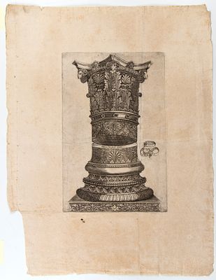 Monogrammista GA detto Maestro del Trabocchetto - Engraving, 335 x 217 mm (plate), approx. 564 x 