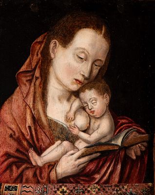 Artista fiammingo, XVI secolo - Oil on panel cm. 24x20. FRamed 
Provenance: 
Private collection.