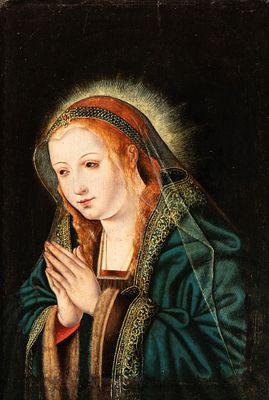 Quentin Metsys (Lovanio, 1466 - Anversa, 1530) Sphere of - Oil on panel cm. 27,2x19. Framed The 