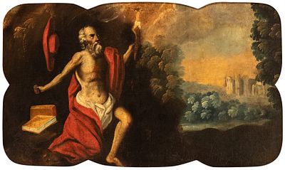 Artista fiammingo, XVII secolo - Oil on canvas cm. 64,5x108. Framed