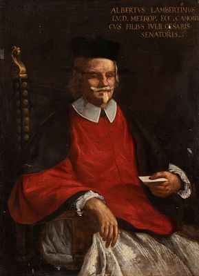 Artista attivo a Roma, prima metà XVII secolo - Olio su tela cm. 127x93. Con cornice The painting 