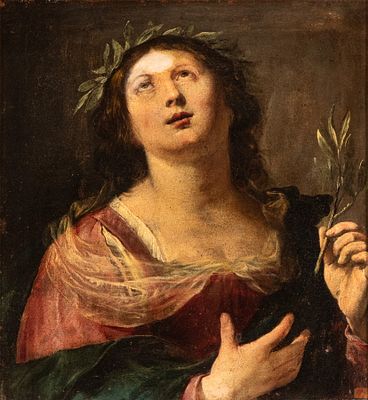 Artista attivo a Roma, XVII secolo - Oil on canvas cm. 50x46. Framed 
Provenance: 
Private 